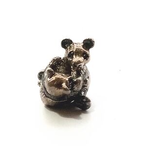 Authentic TrollBeads Sterling Silver Panda TrollBead Panda & Baby